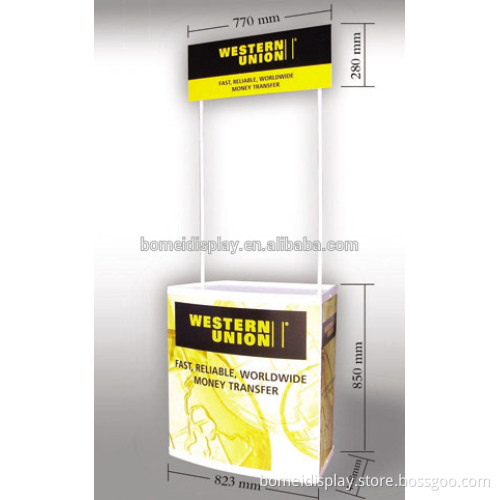 Advertising table plastic promotional counter